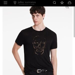 John Varvatos Charcoal Tee
